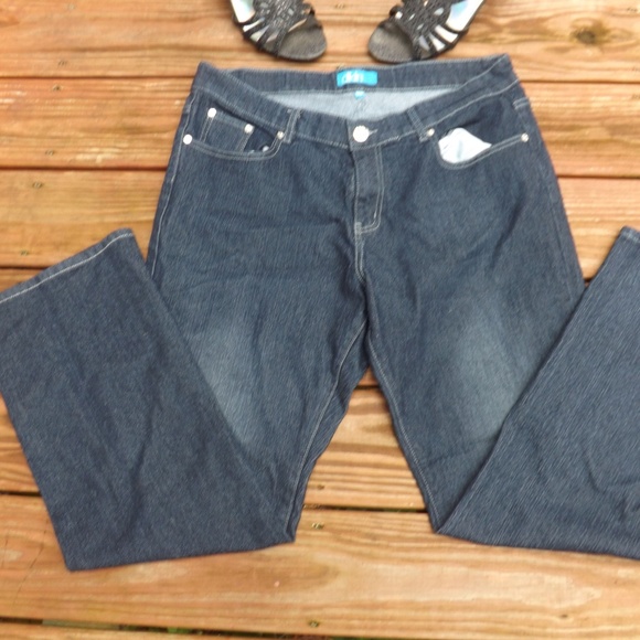 Flare bottom gray Dkin sparkle jeans - Picture 8 of 8